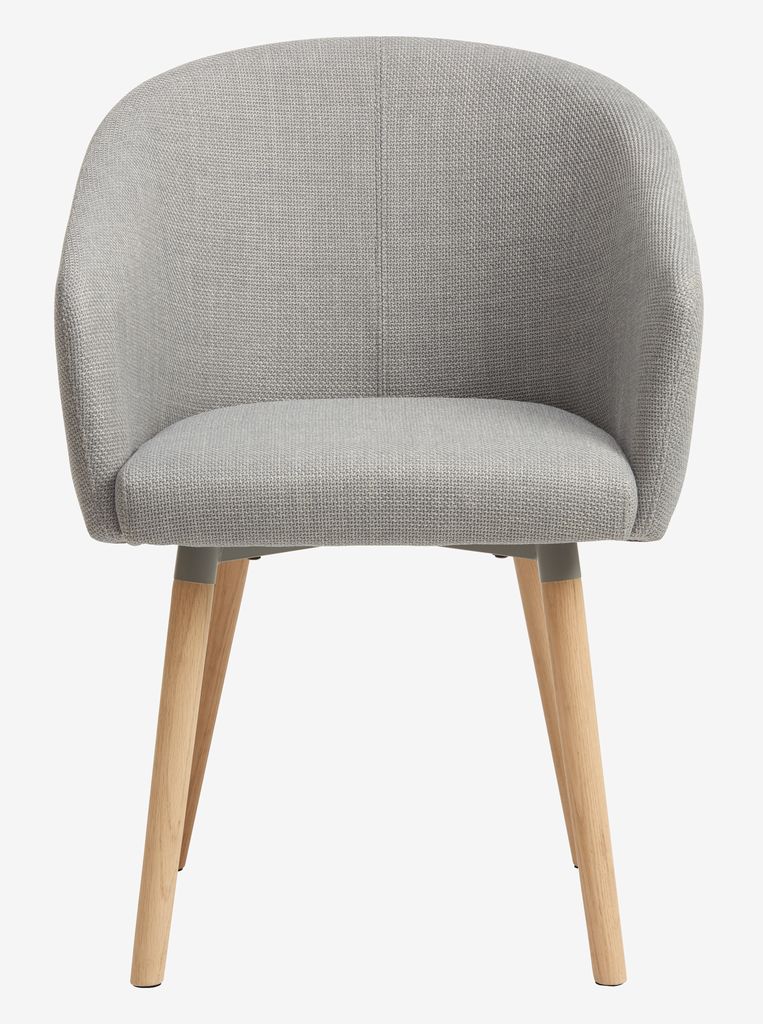 Dining chair KLOSTER light grey/oak