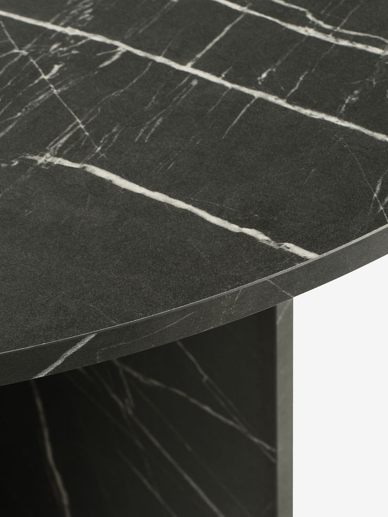 Dining table KRONDAL D110 marble black colour