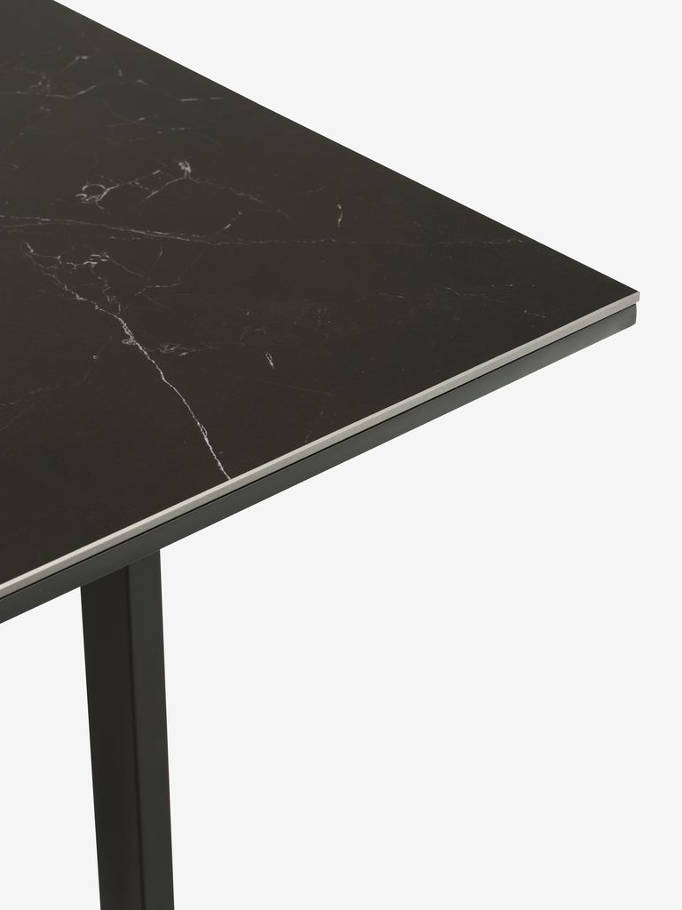Dining table MOSELUND 90x180 ceramic black
