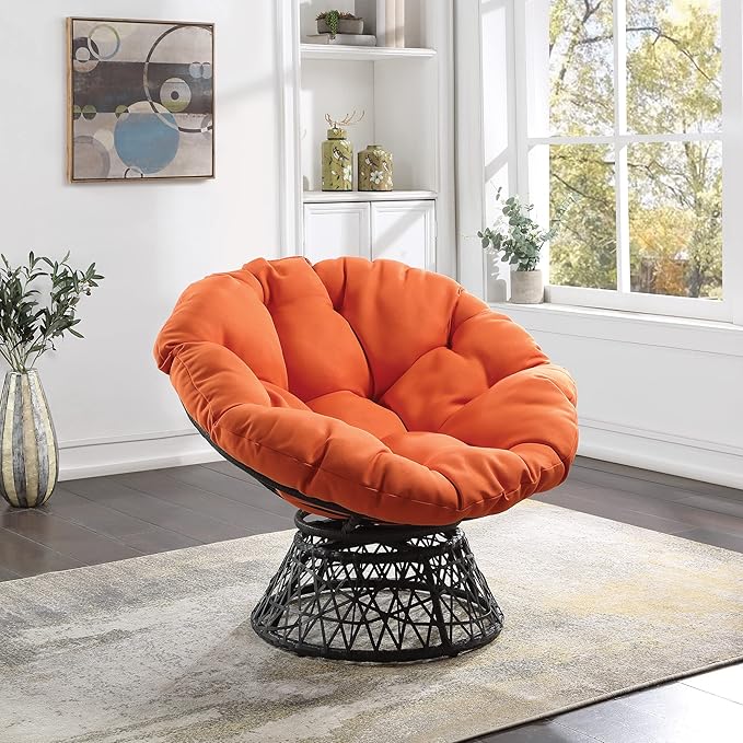 The rattan pineapple chair for the home, which can rotate 360 degrees.