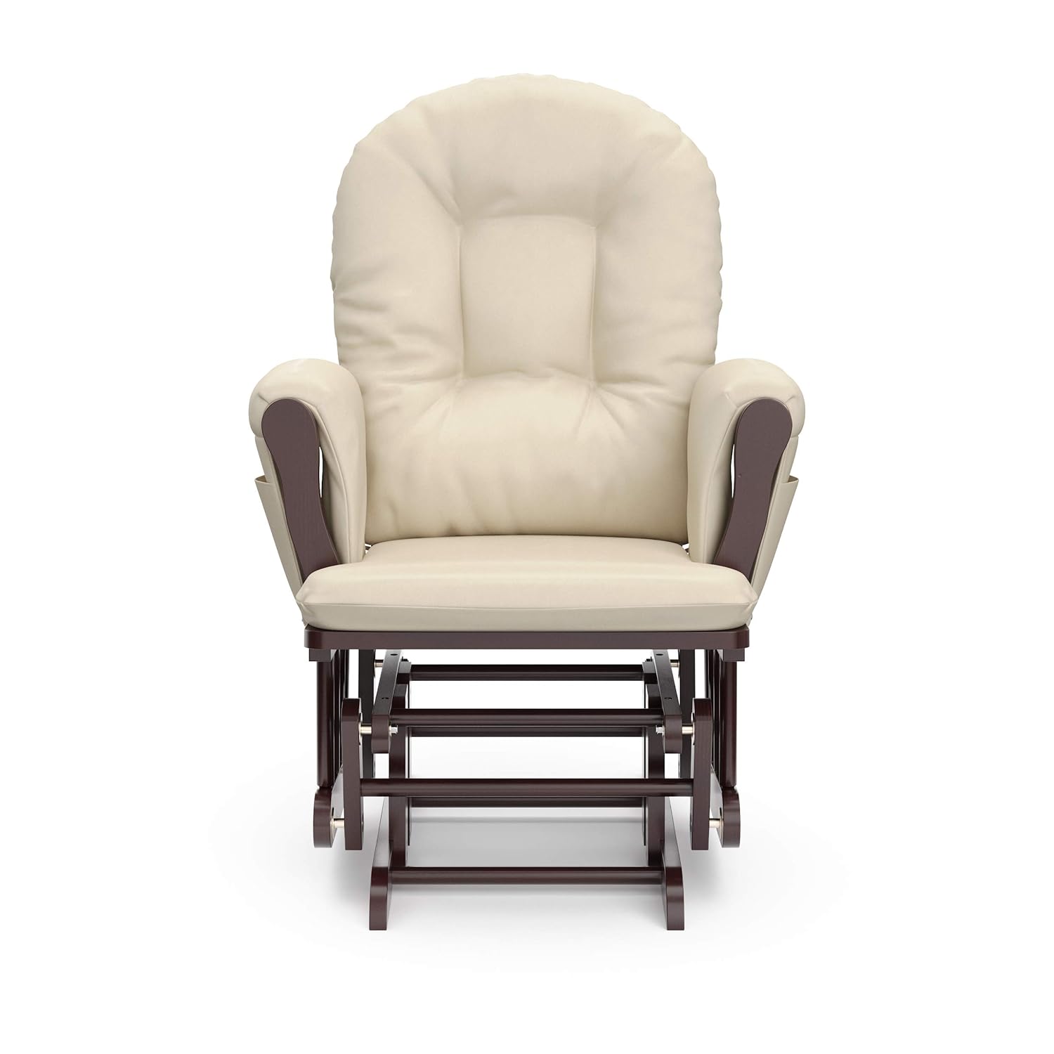 Advanced circular glider and the GREENGUARD Gold Certified baby glider. Made of solid wood, with smooth sliding baby seat and footrest. Award-winning