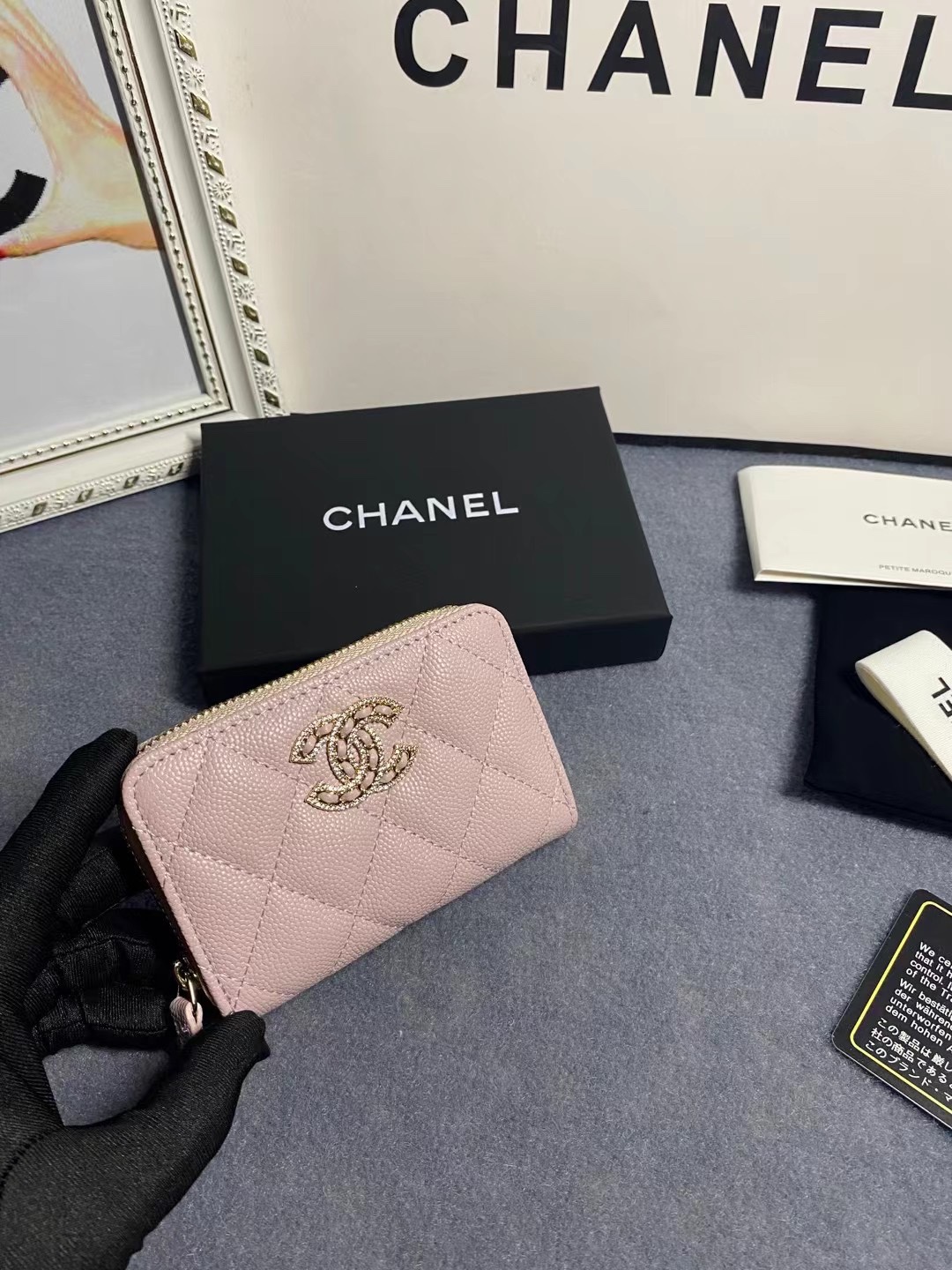 Chanel Card Holder Size 11*7*2cm