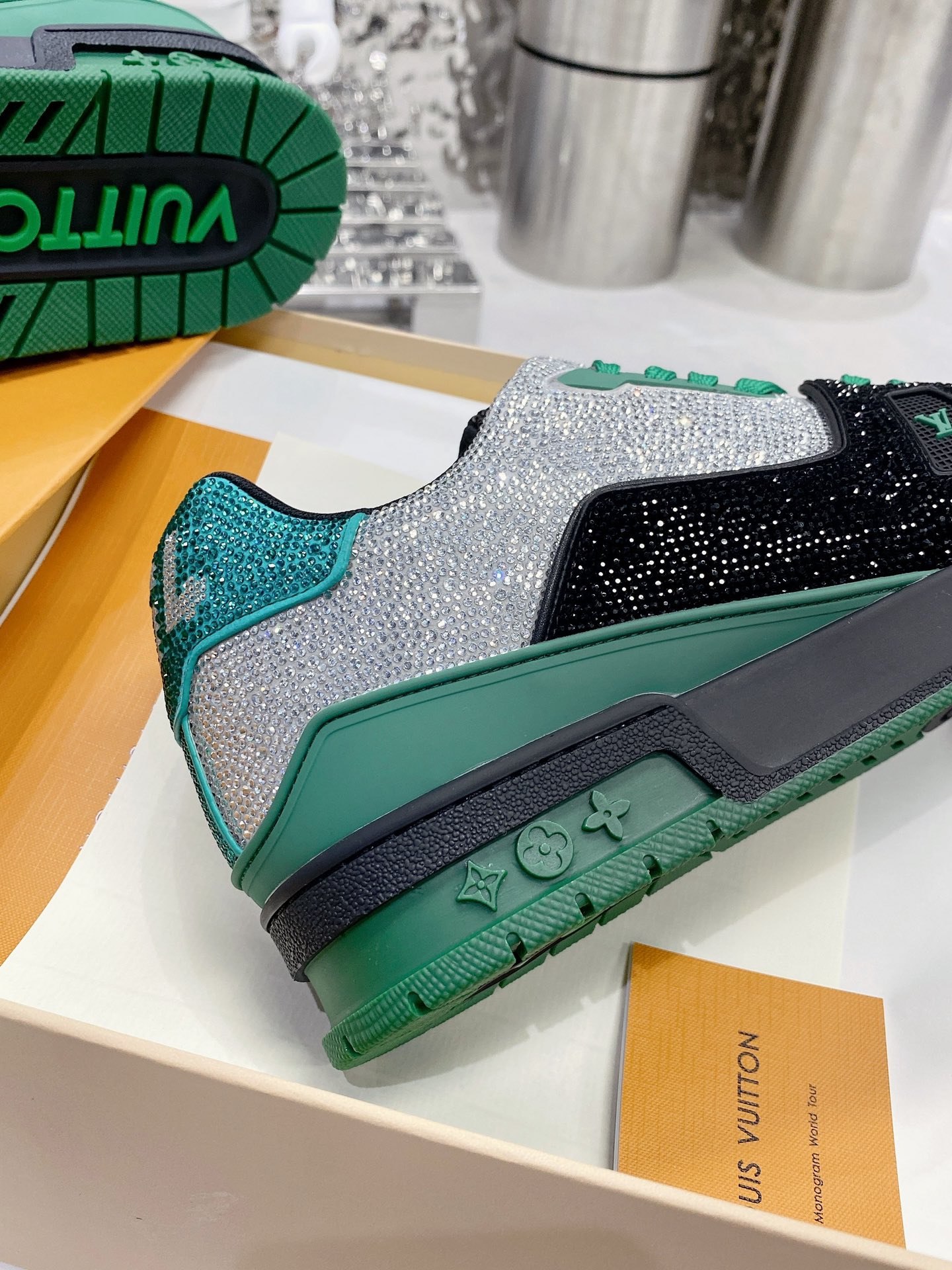 Louis Vuitton LV Trainer Diamond Sneaker Size 36-46