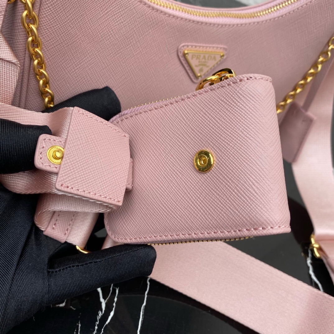 Prada 1BH204 Redition 2005 Women Bags Leather 22*18*6cm
