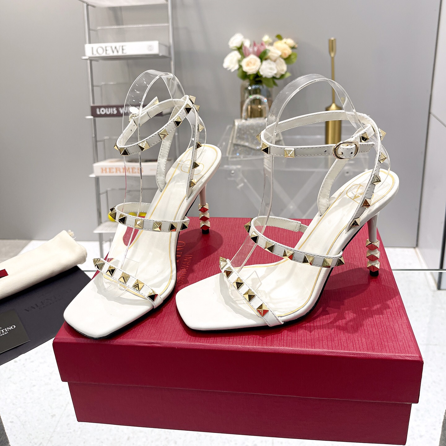 Valentino Rockstud Goatskin Pumps Size 35-41 3-Color