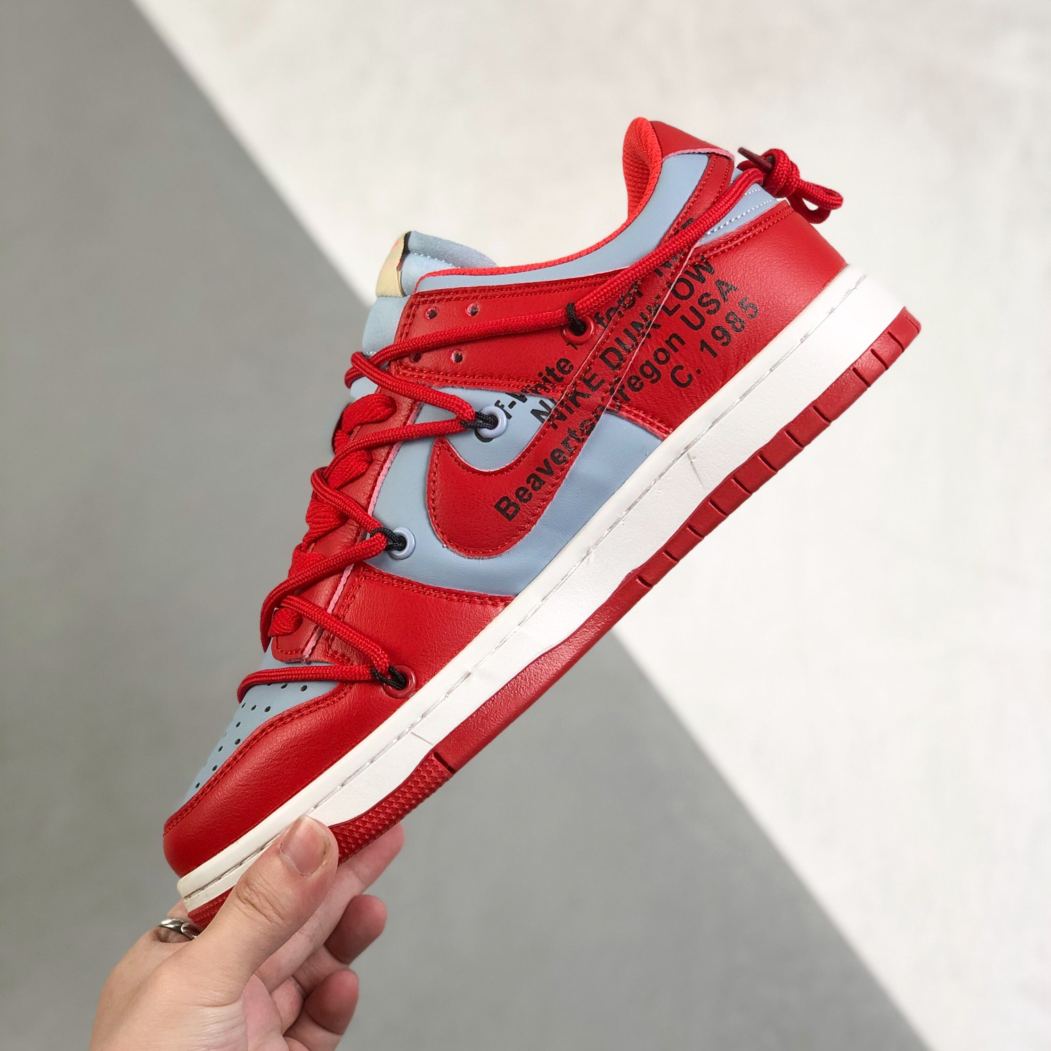 Nike SB Dunk x Off White Low Top Mens/Women Sneakers Shoes White Red 36 - 46