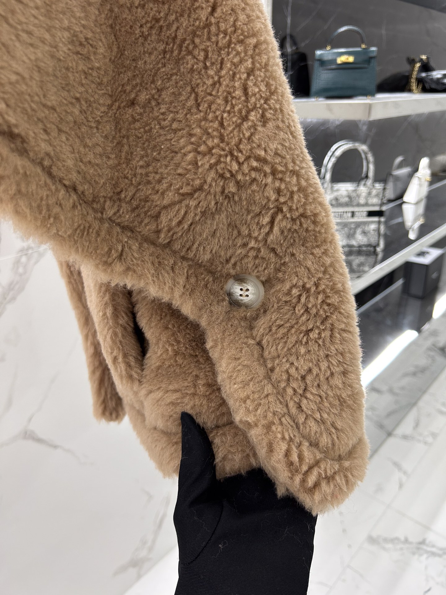 Max Mara Teddy Cape short style one size fits all