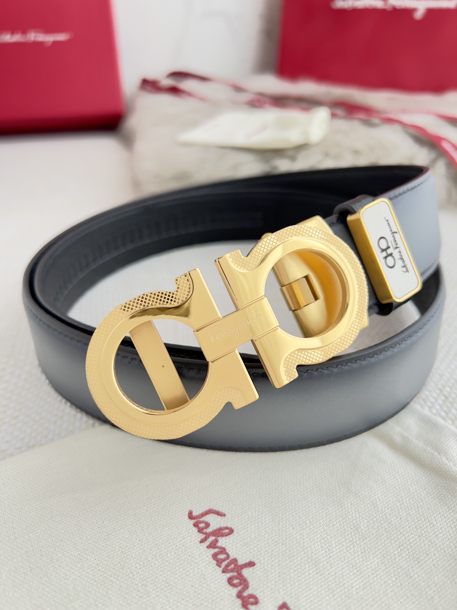 Ferragamo Men Belt Width 3.5cm