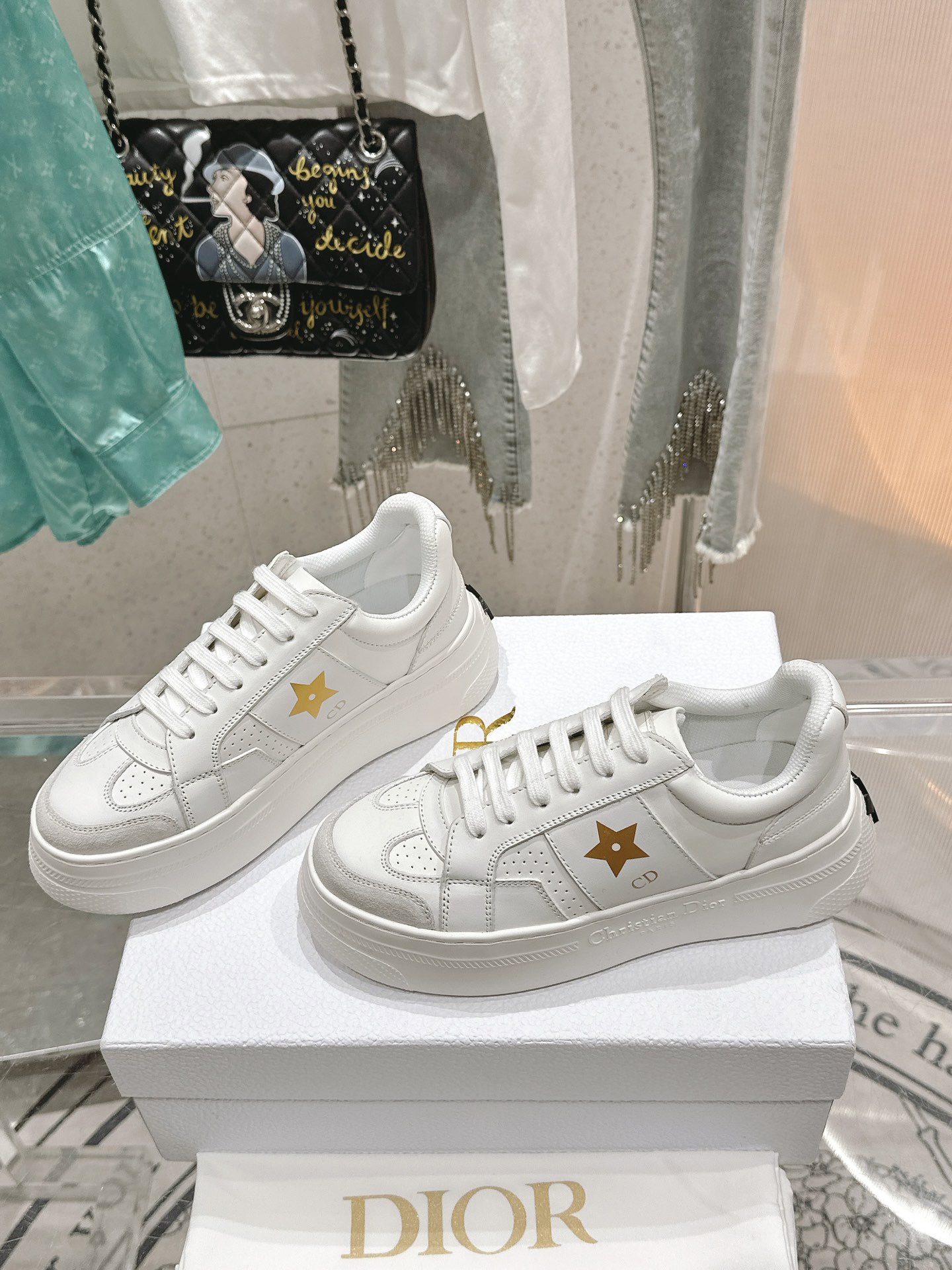 Dior Star Sneaker mit Plateausohle Size 36-41