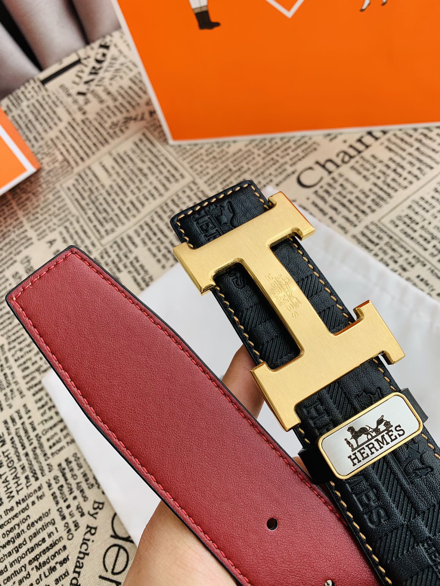 Hermes Men Belt Width 3.8cm