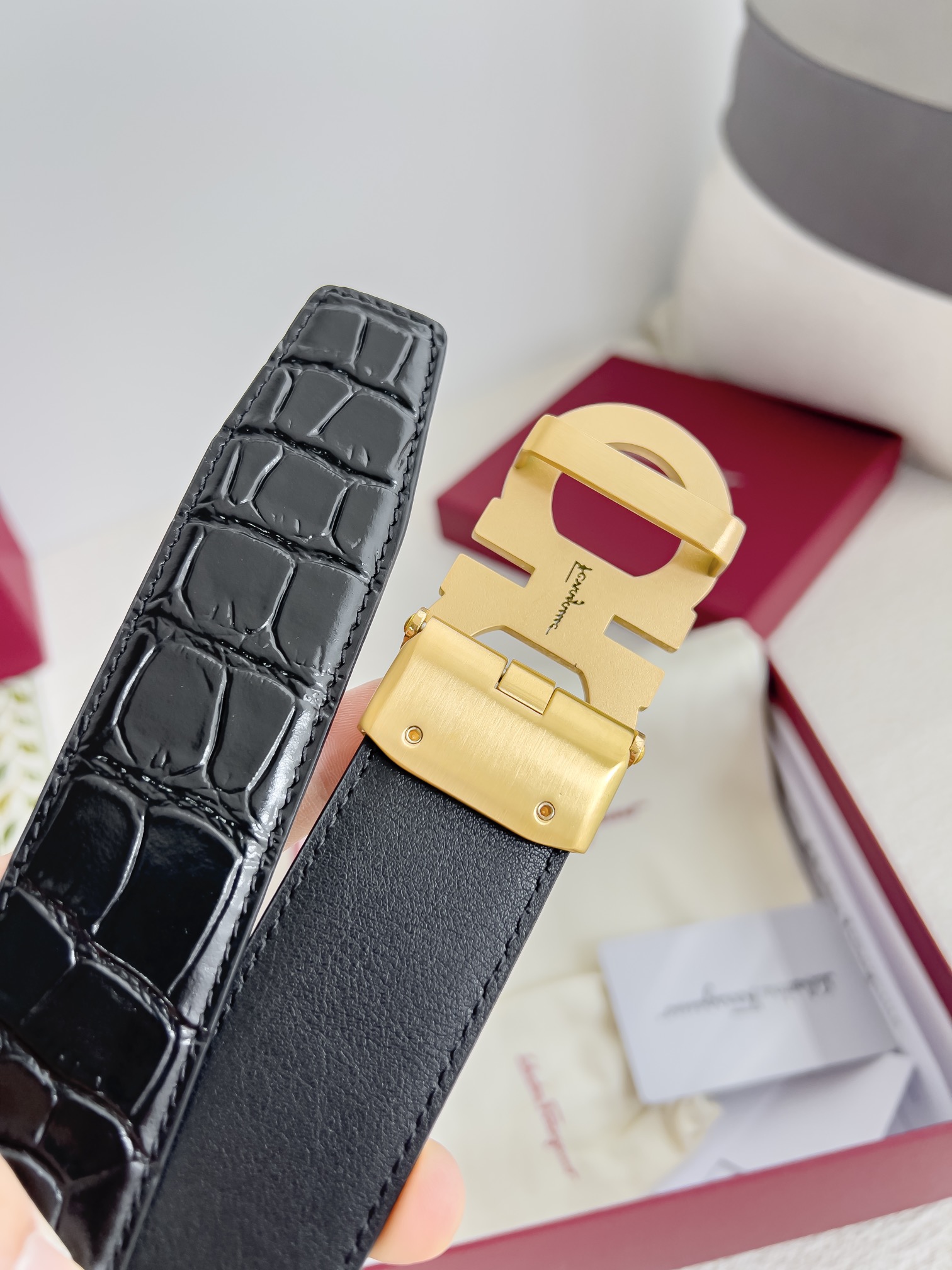 Ferragamo Men Belt Width 3.5cm