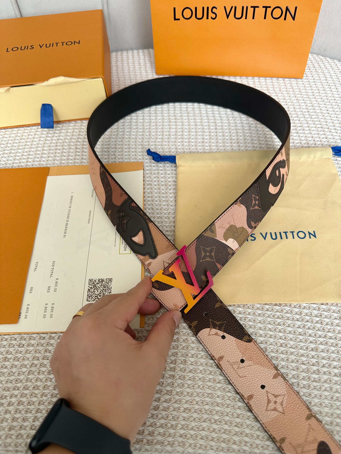 Louis Vuitton Men Belt Width 4cm