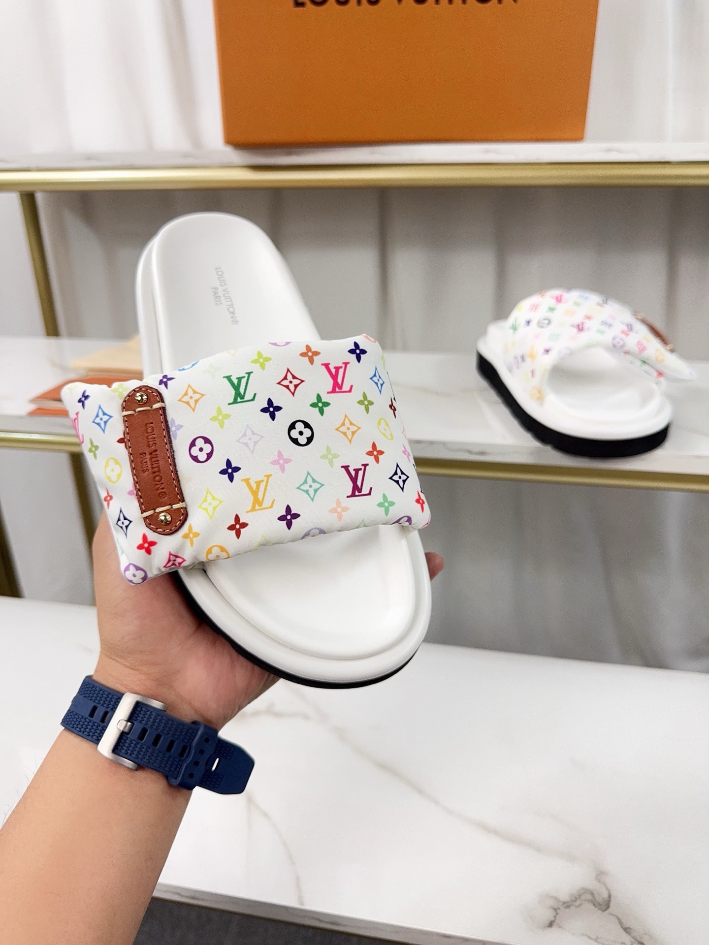 Louis Vuitton Pool Pillow Flat Comfort Slippers Size 36-46