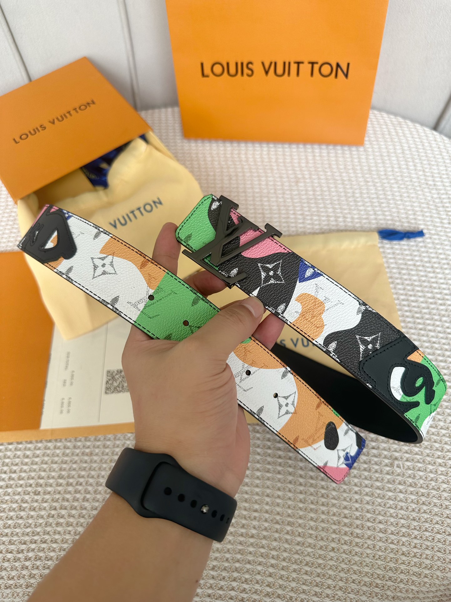 Louis Vuitton Men Belt Width 4cm