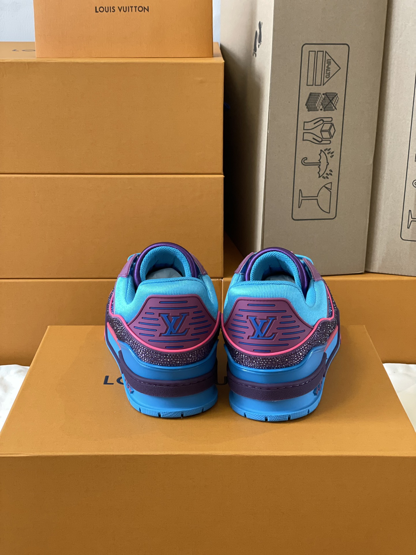 Louis Vuitton LV Trainer Diamond Sneaker Size 36-46