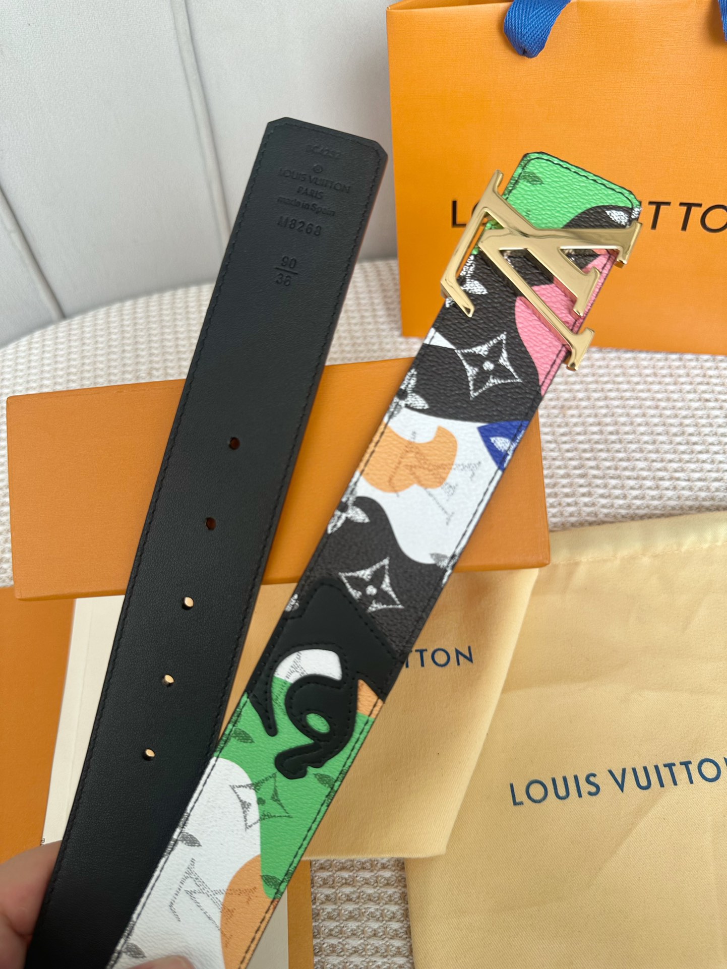 Louis Vuitton Men Belt Width 4cm