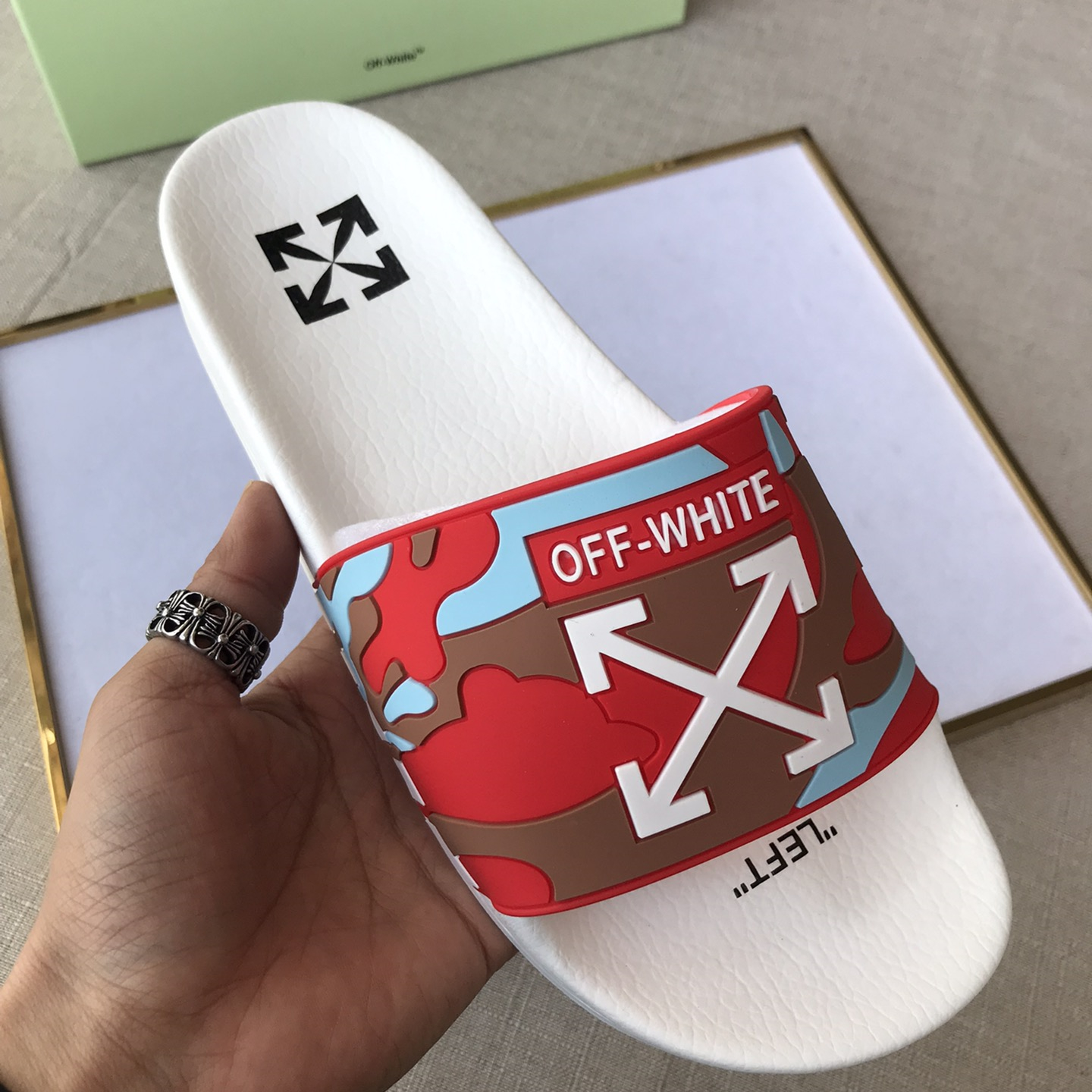 OFF White Mens Women Sandals Gr. 36-46