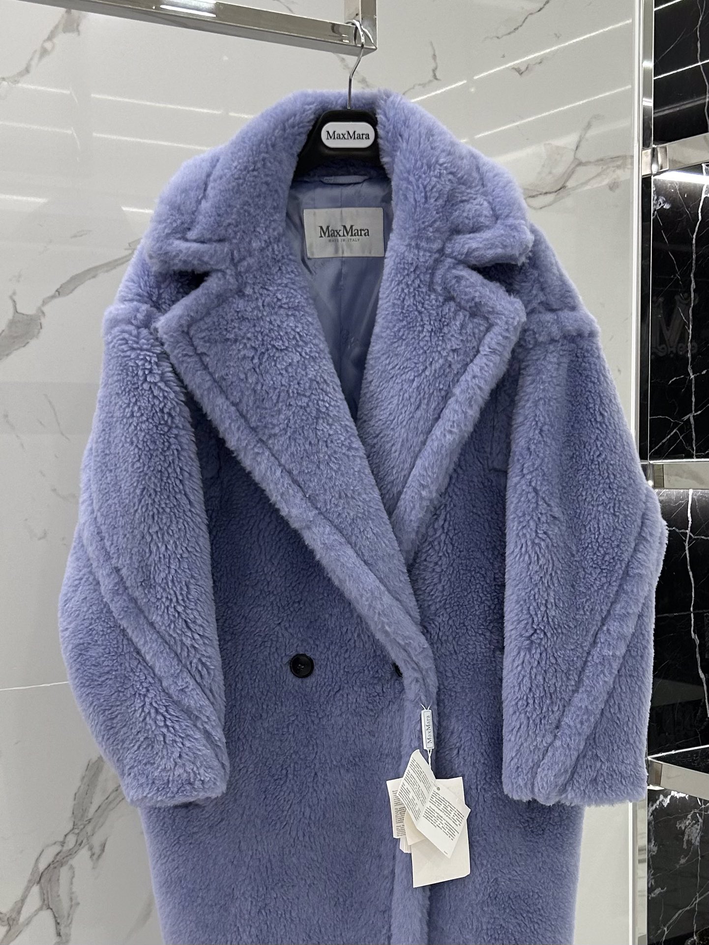 Max Mara Teddy fur long coat Size XS-M