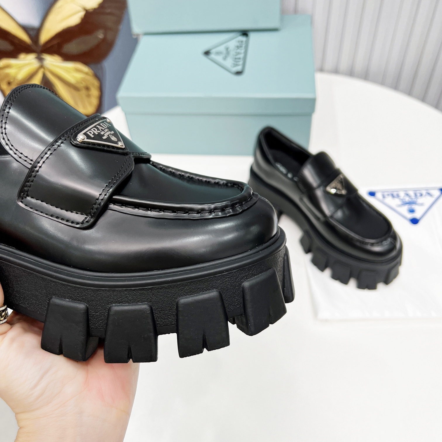 Prada Monolith Loafers Size 35-40