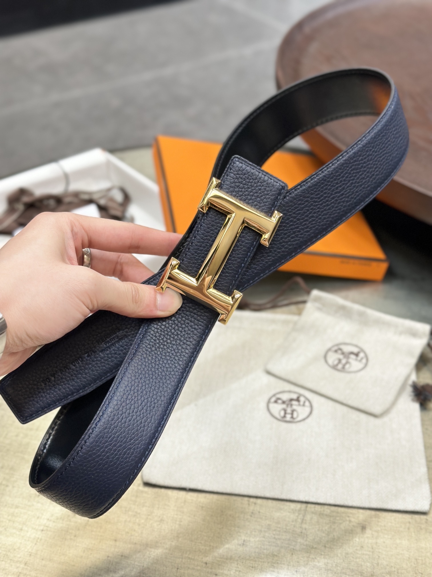 Hermes Men Belt Width 3.8cm