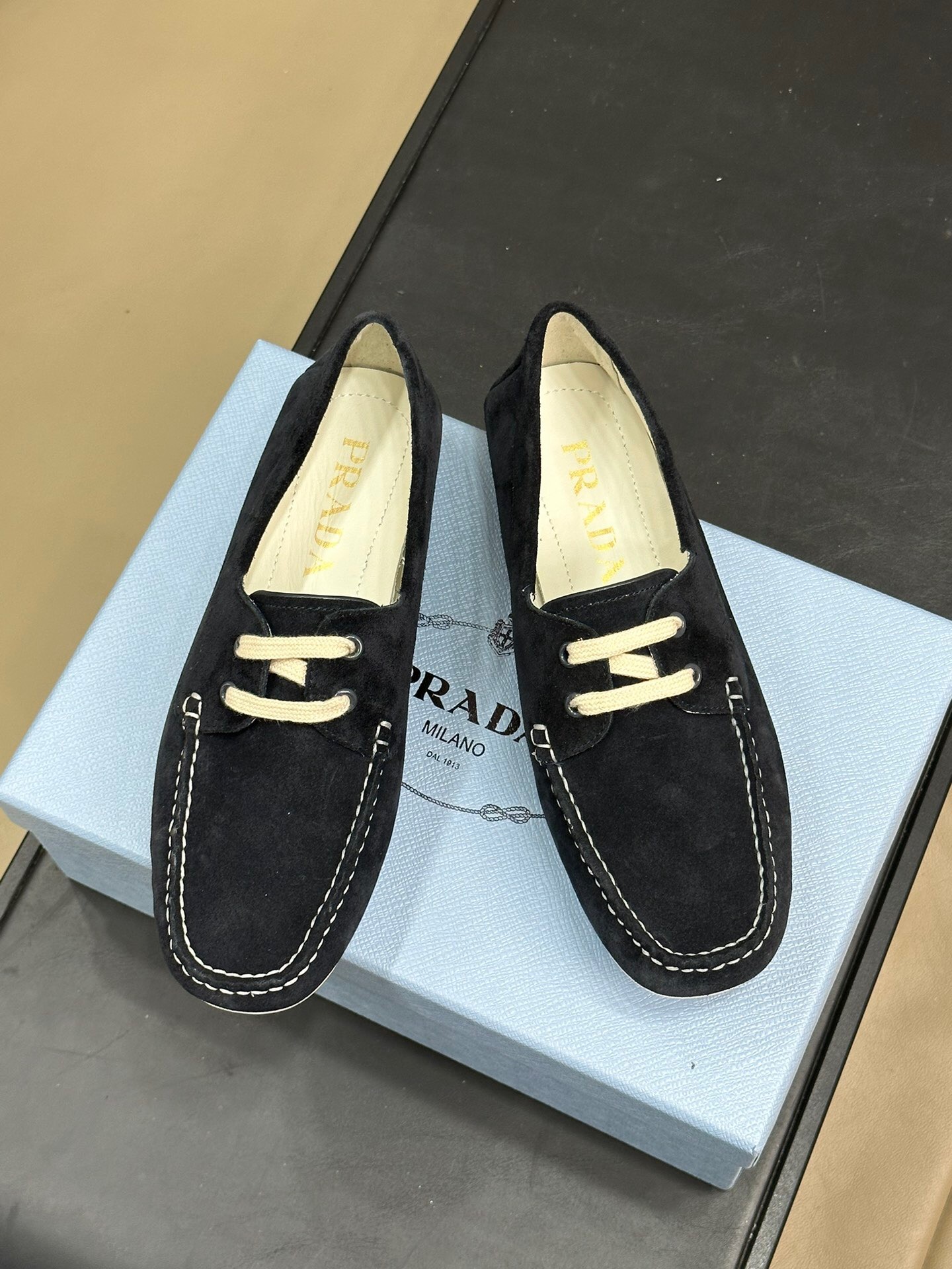 Prada Suede driving Shoes Loafers Size 36-41
