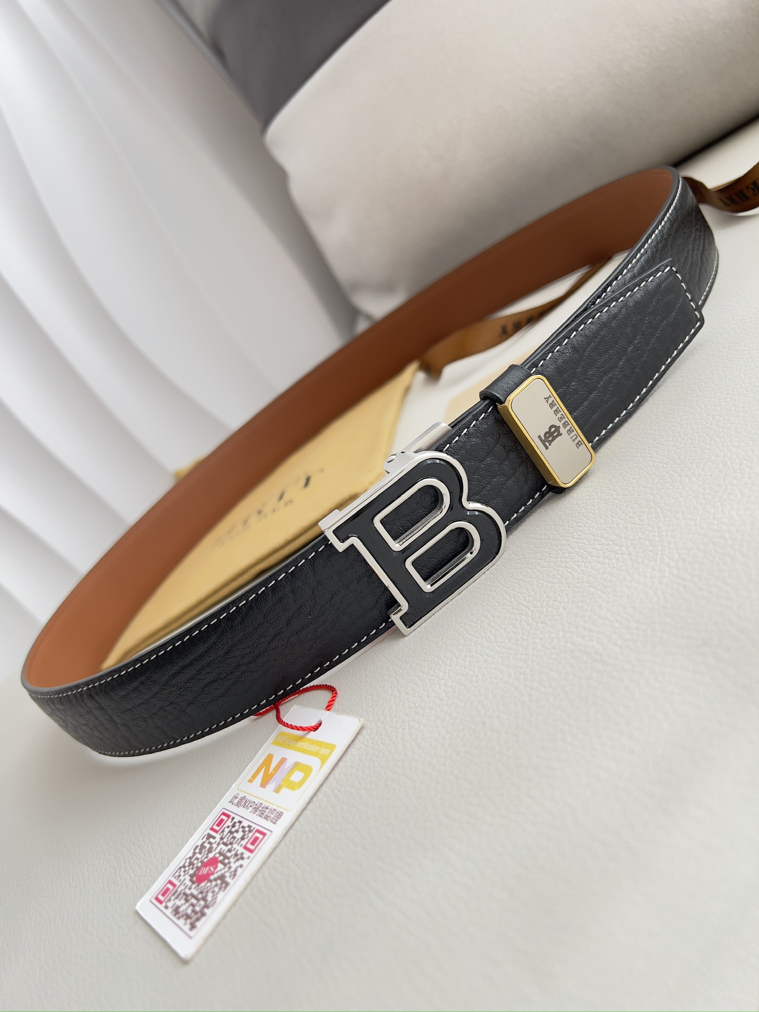 Burberry Men Belt Width 3.5cm