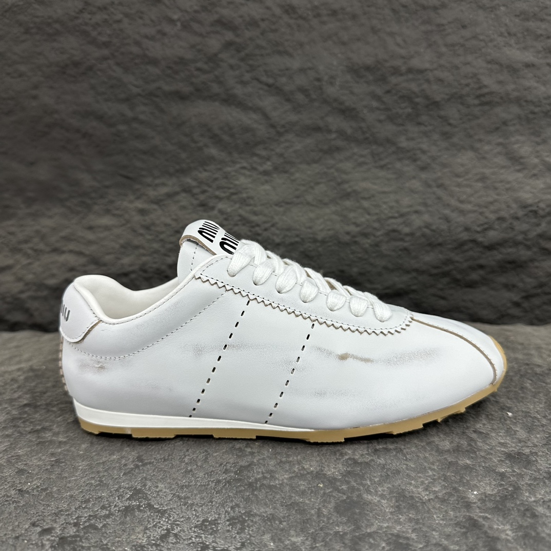 MiuMiu Plume Nappa Sneaker Size 35-40