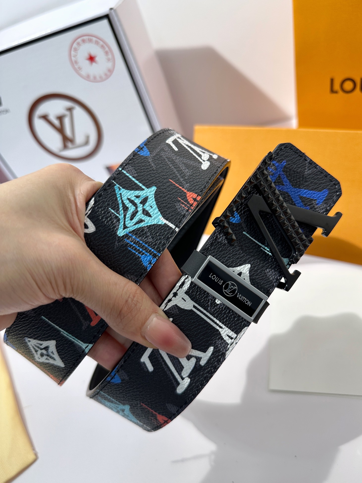 Louis Vuitton Men Belt Width 3.8cm