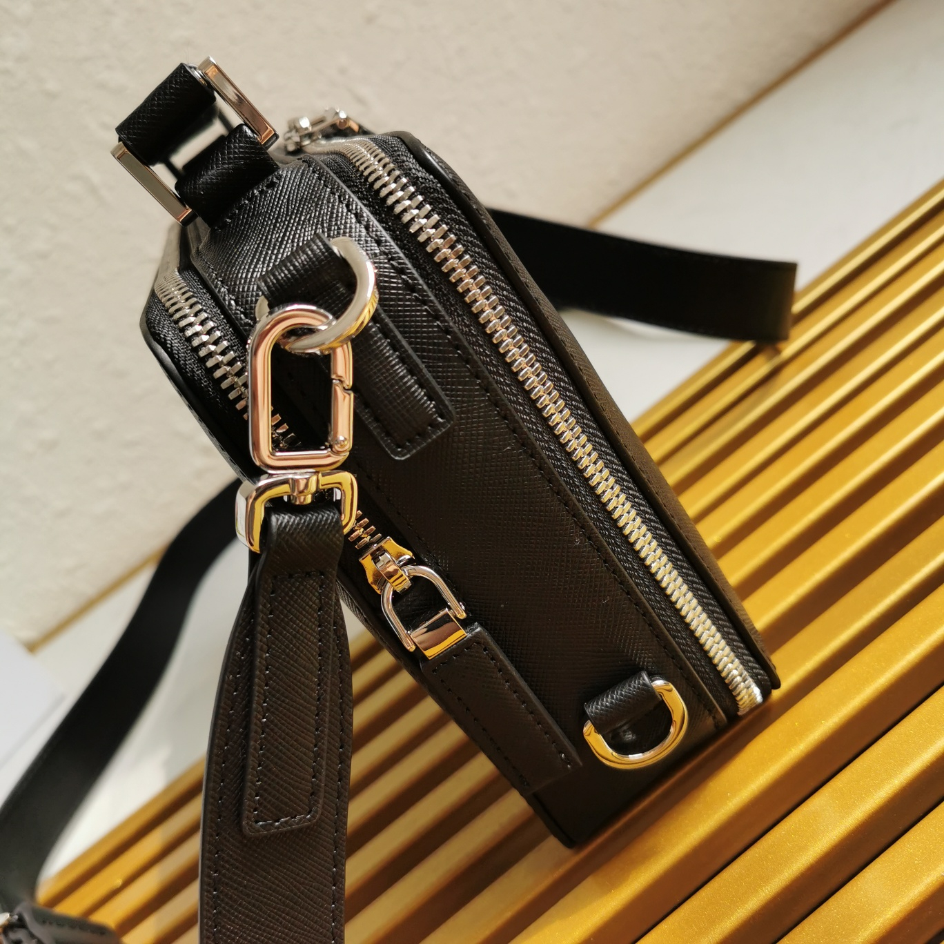 Prada 2VH069 Brique Leather Bags for Men Size 22*16*6cm