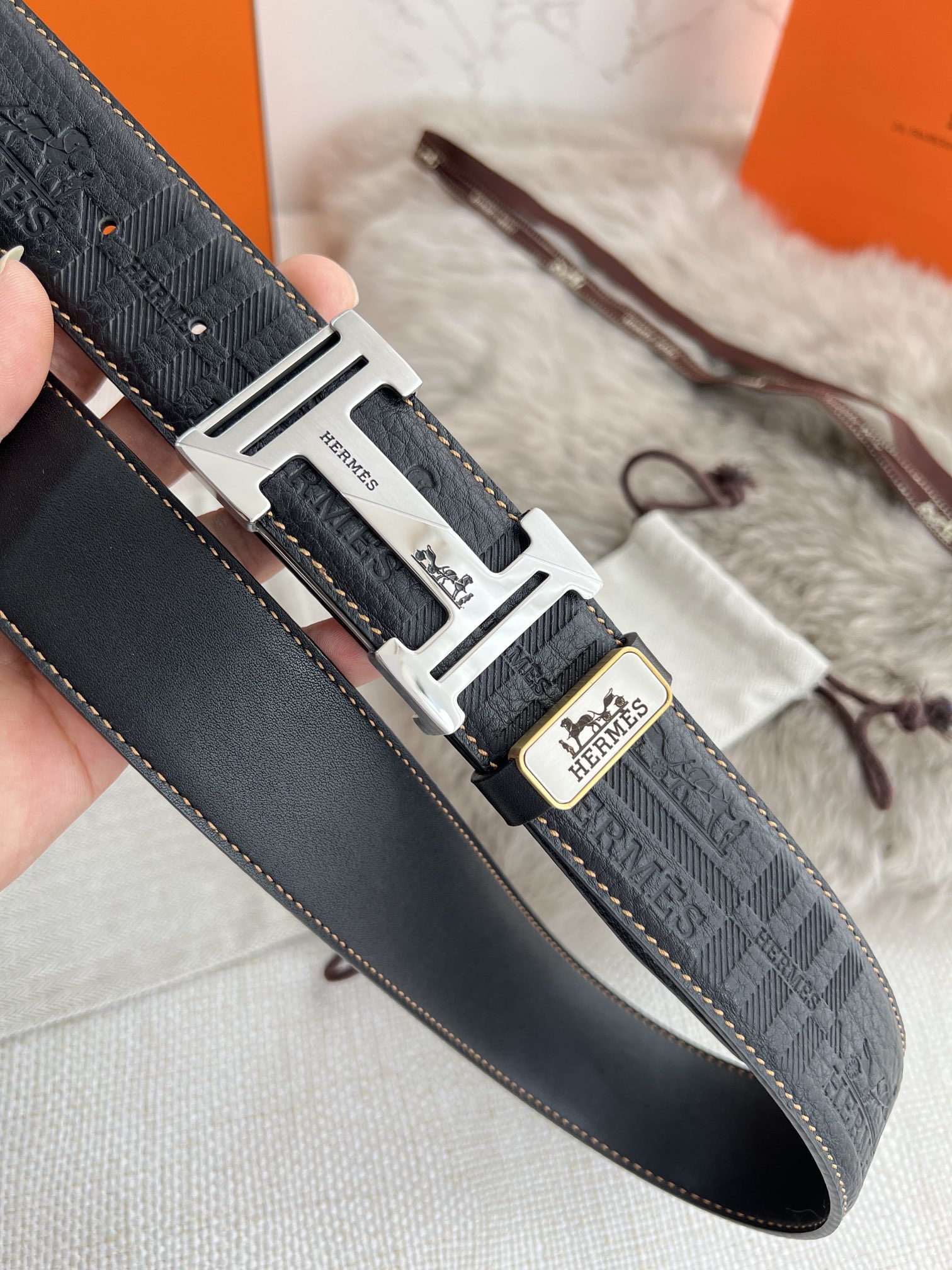 Hermes Men Belt Width 3.8cm