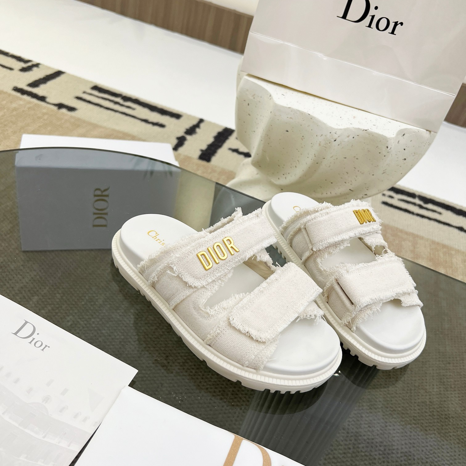 Dior Velcro Women Slippers Size 36-41