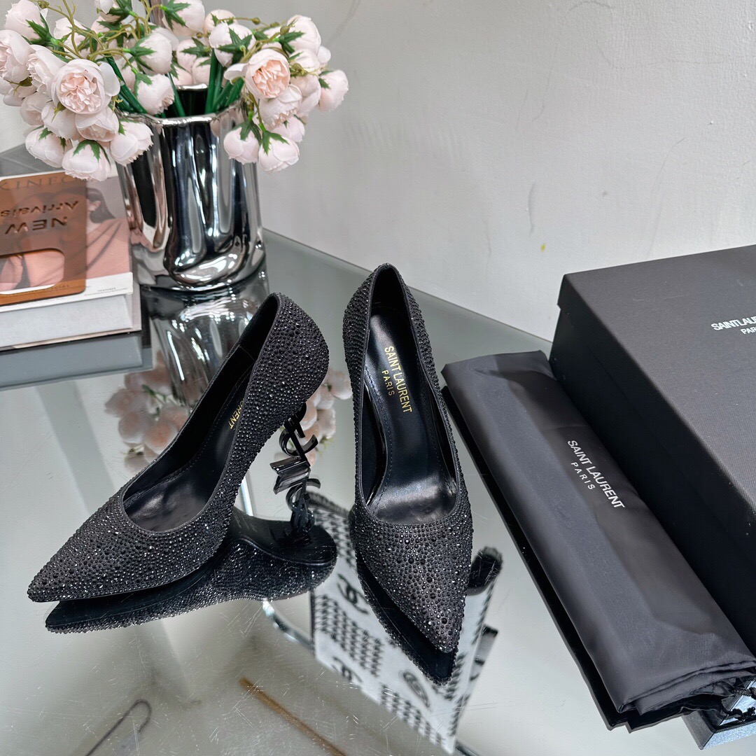 YSL Full Diamond Pumps Size 35-41