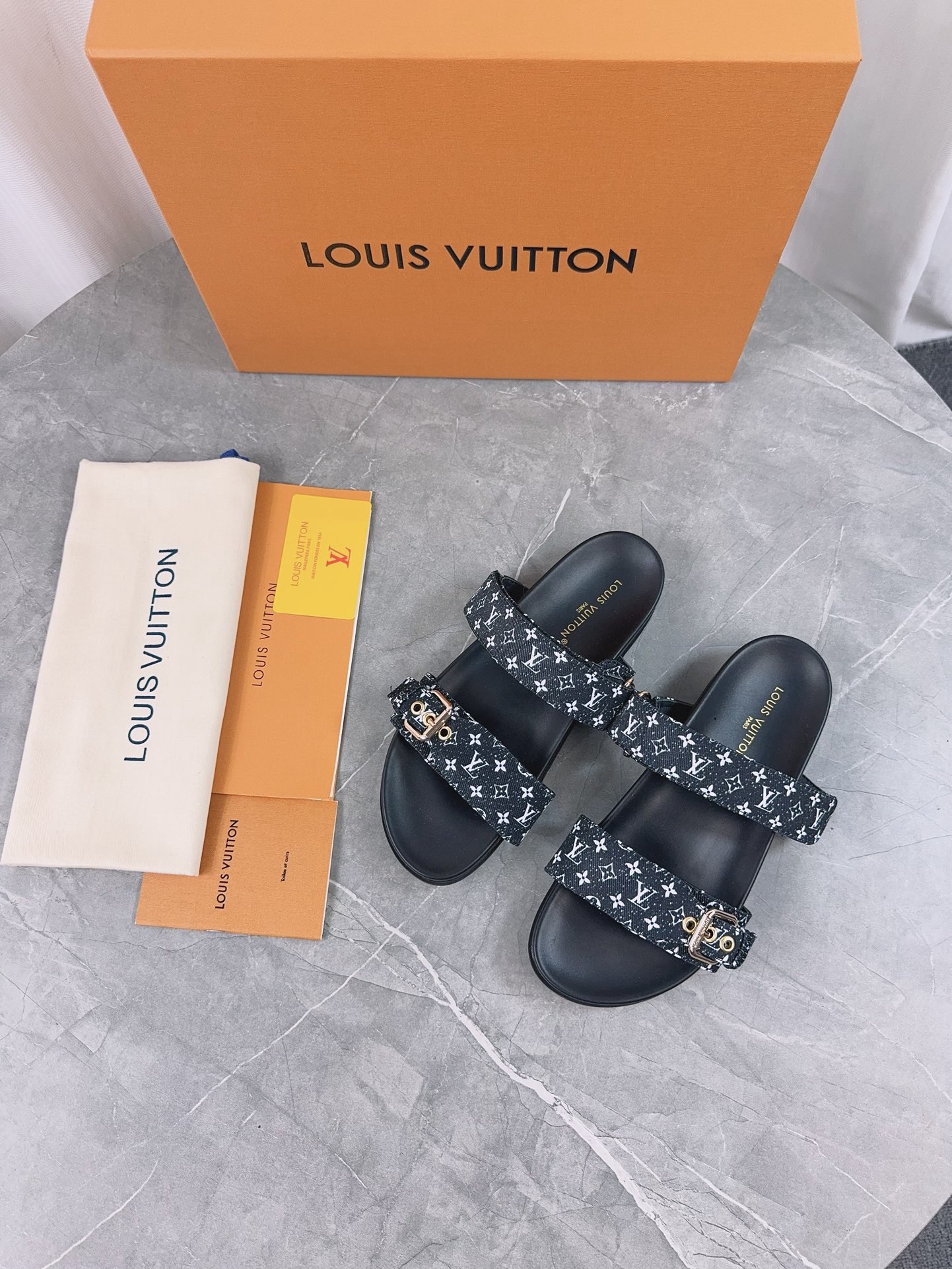 Louis Vuitton Pool Pillow Flat Comfort Slippers Size 36-46