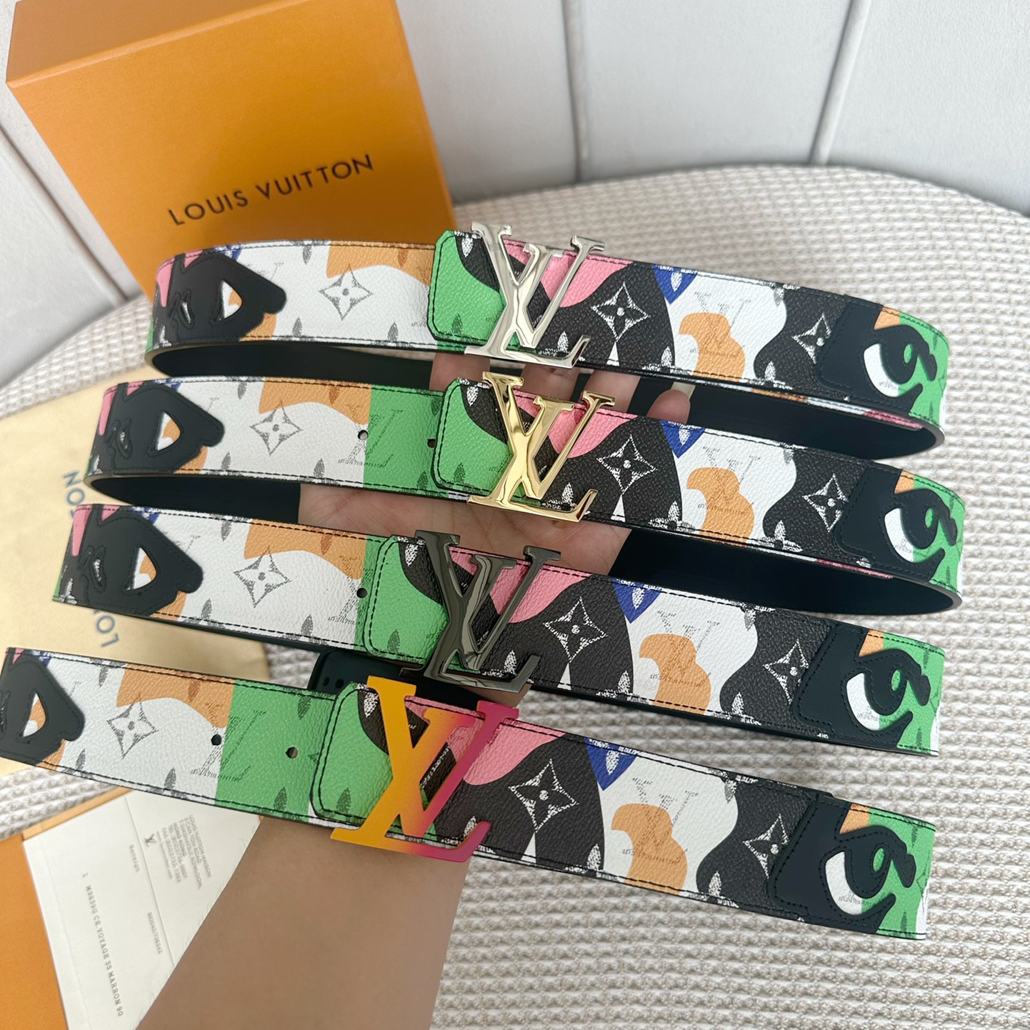 Louis Vuitton Men Belt Width 4cm