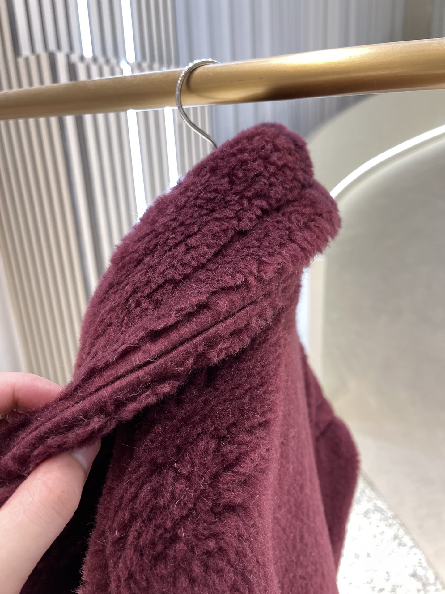 Max Mara Teddy fur long coat Size XS-M