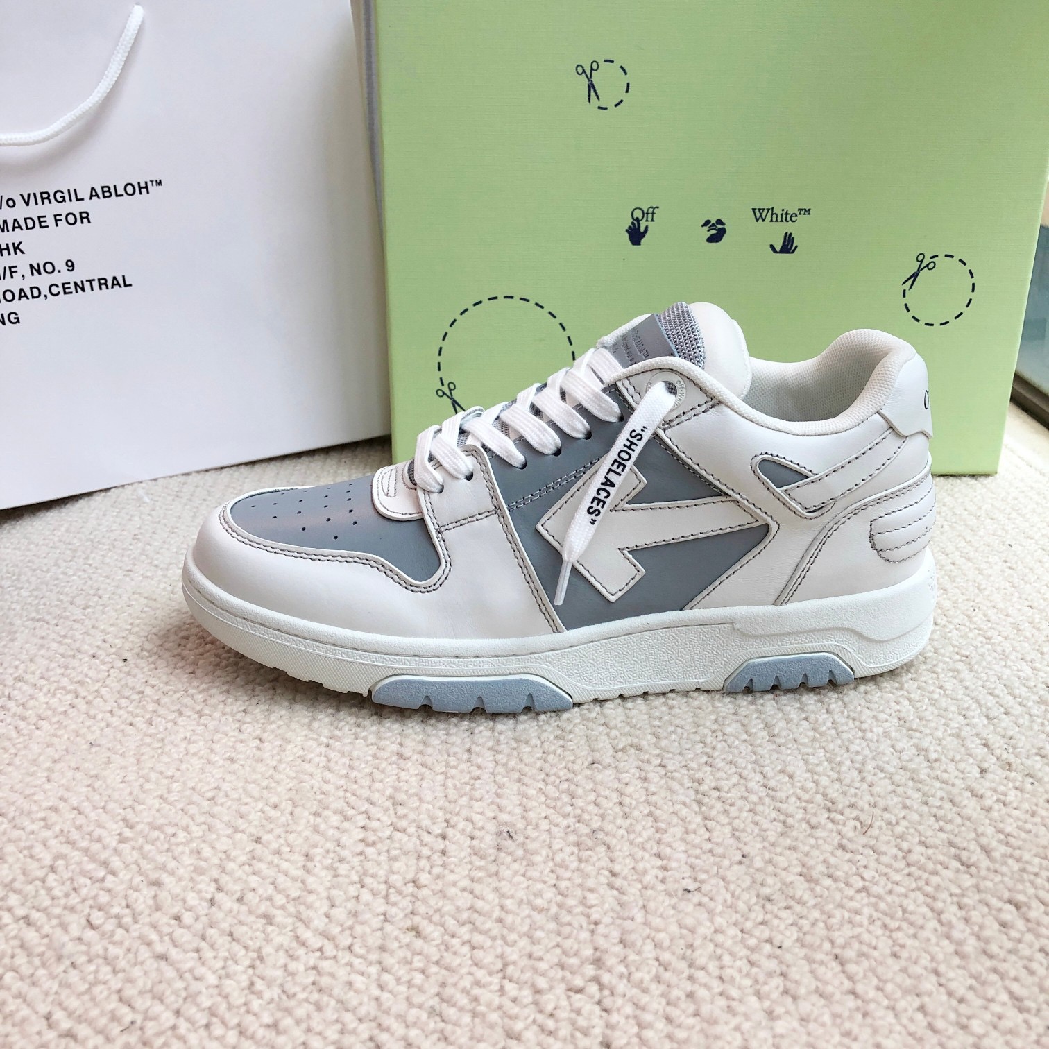 OFF White Out of Office Calf Leather Sneaker Size 36-45
