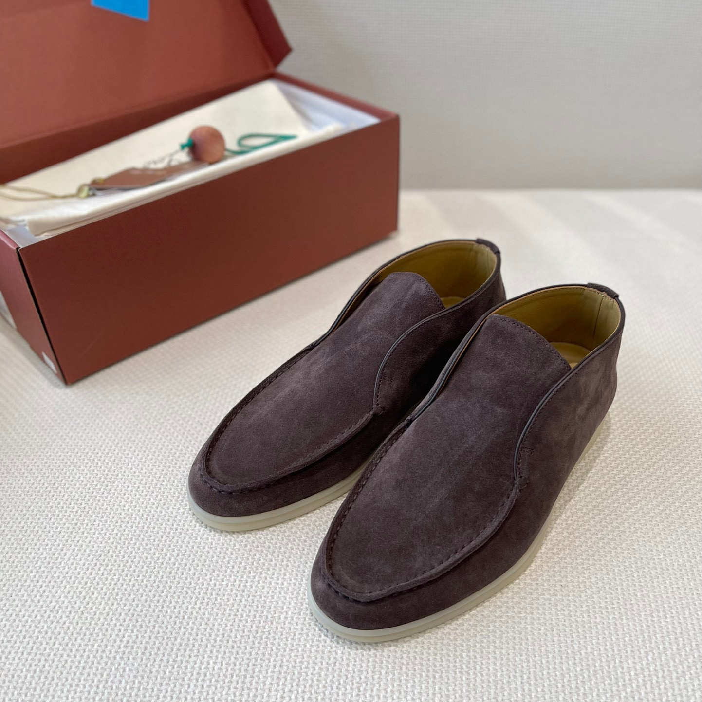 Loro Piana Unisex Loafers High Top Size 36-45