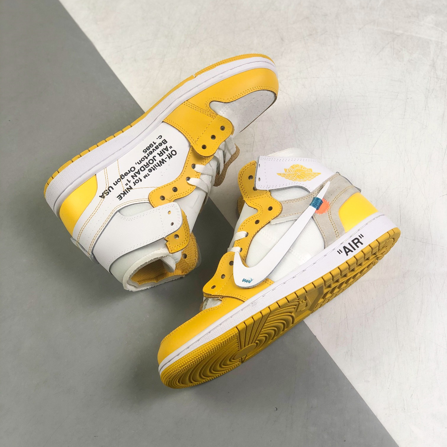 Nike Air Jordan 1 x OFF White High Top Sneakers Shoes Gr. 36-46