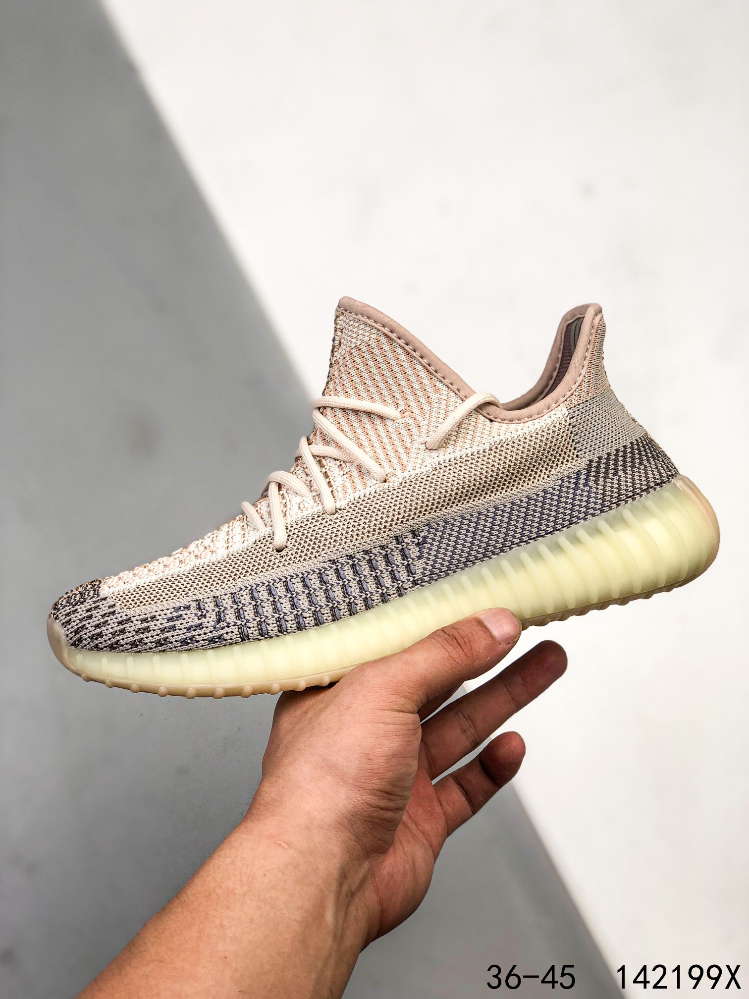 Yeezy 350 Boost 350 V2 Mens/Women Sneakers Shoes Light Yellow2 36 - 45