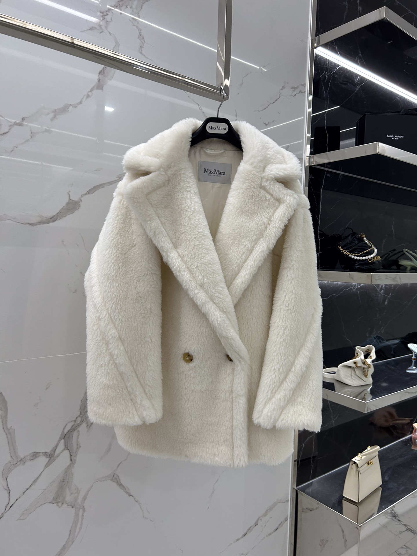 Max Mara Teddy fur Short coat Size XS-M