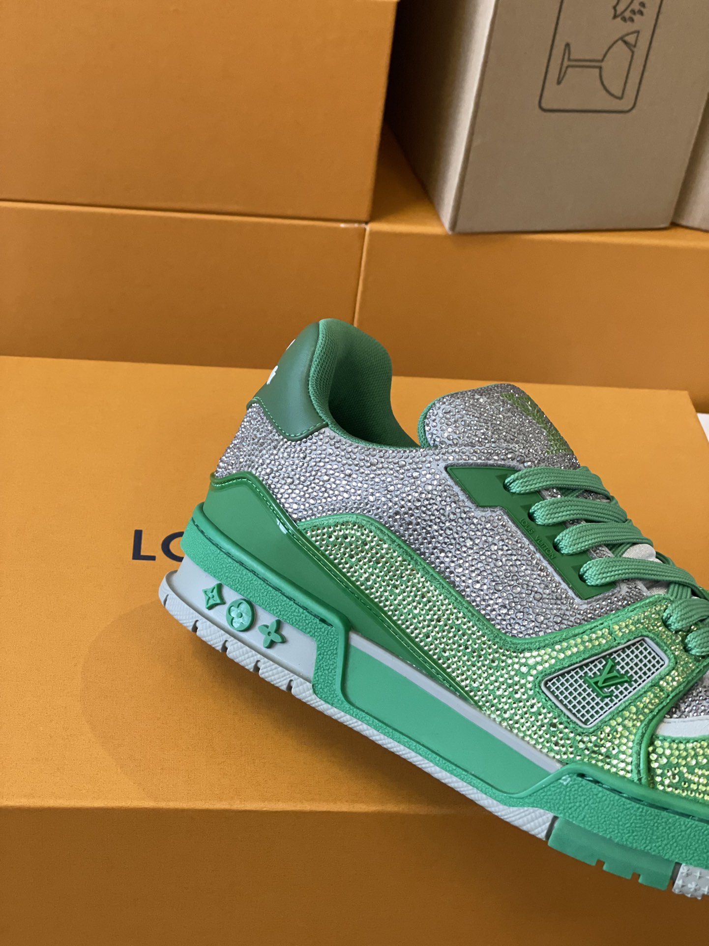 Louis Vuitton LV Trainer Diamond Sneaker Size 36-46