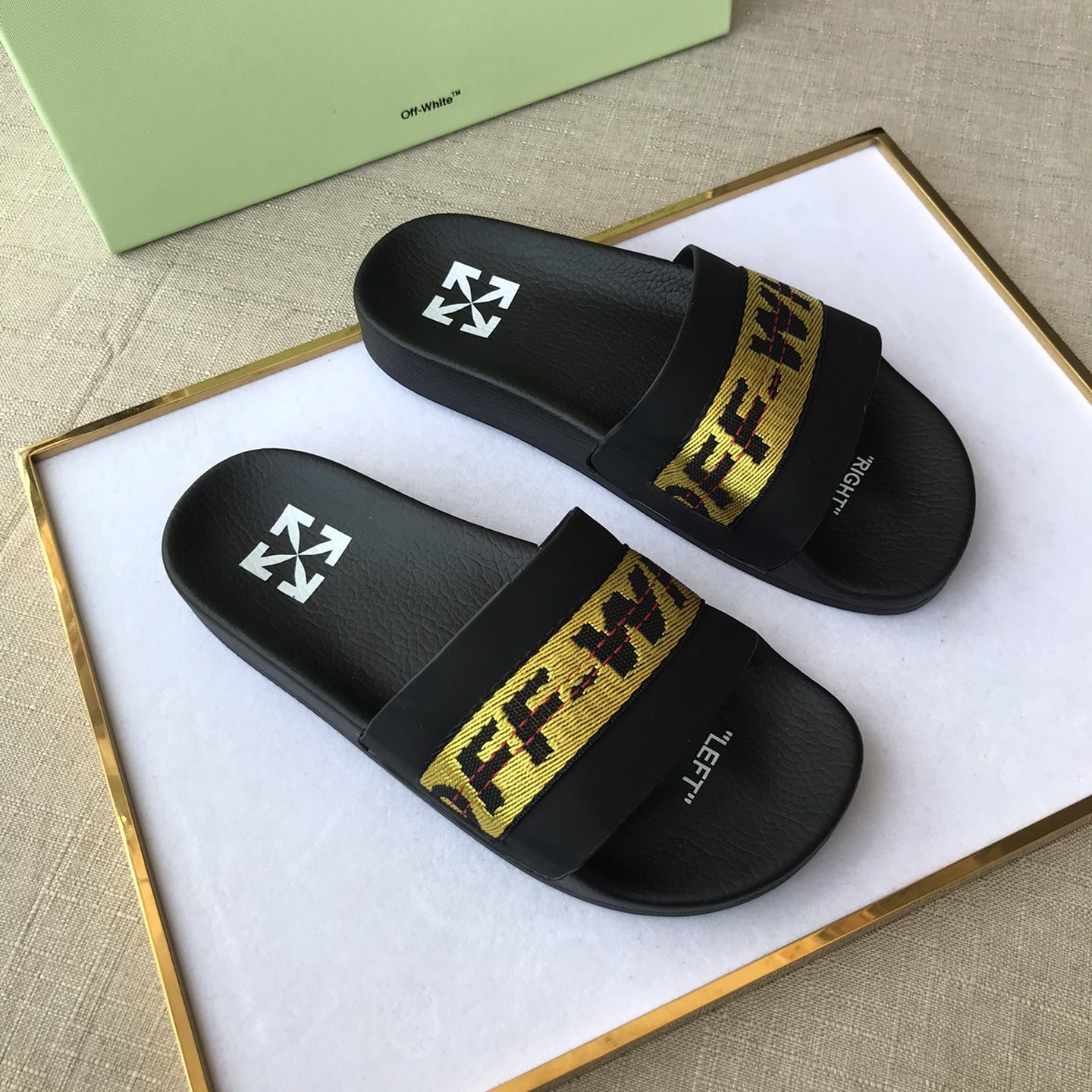 OFF White Mens Women Sandals Gr. 36-46