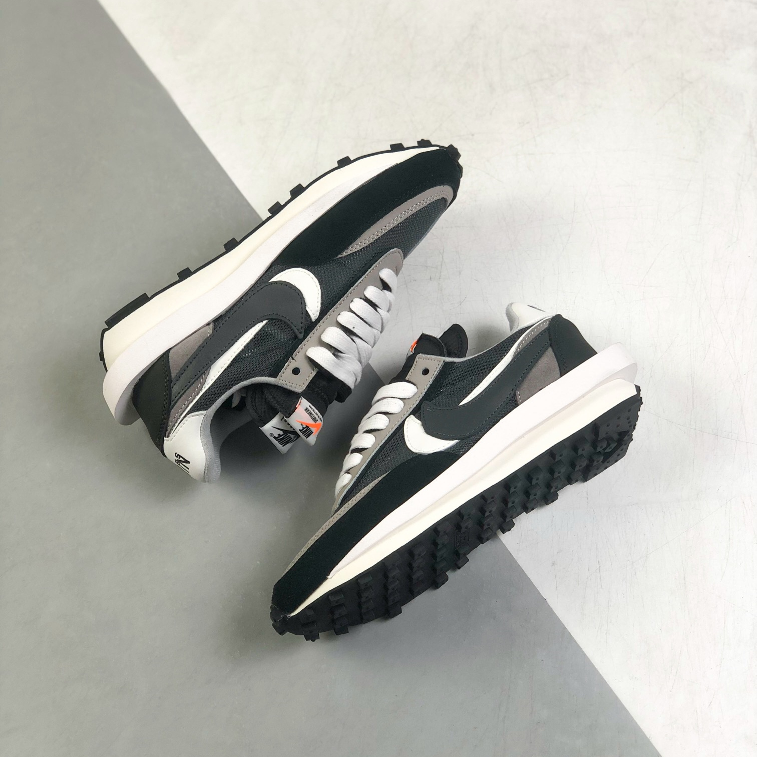 Nike x Sacai LDV Waffle Sneakers Shoes Black Mens/Women 36 - 46