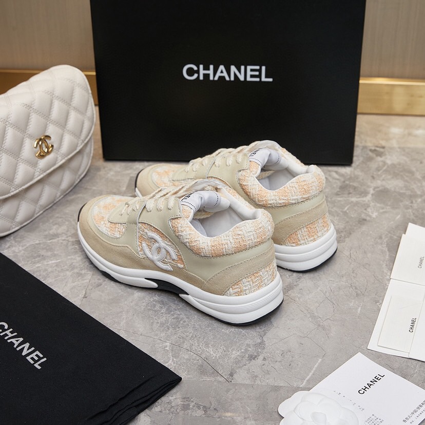 Chanel 2024 New Coton Tweed Sneaker Size 36-46