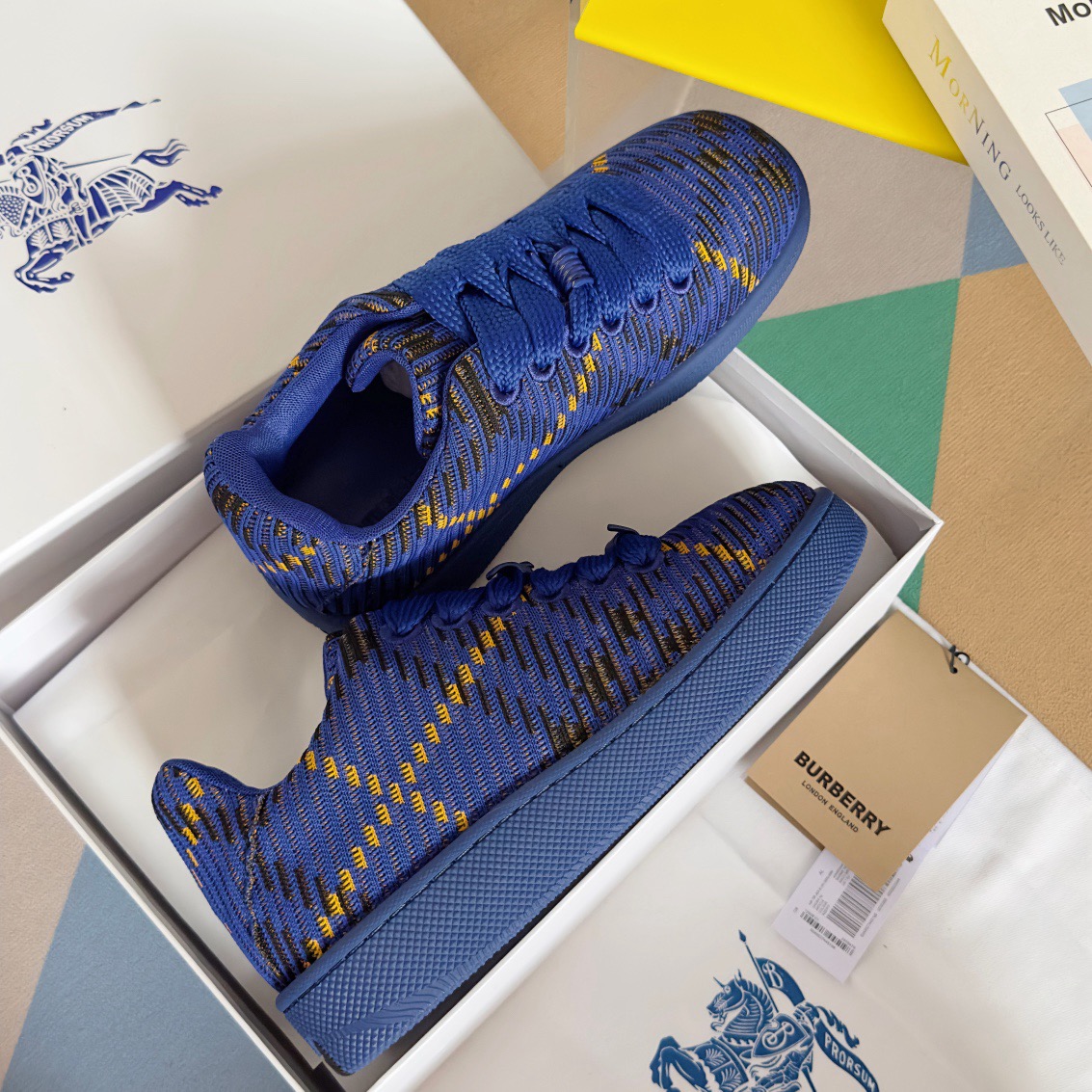 Burberry 2024 New Check Knit Box Sneaker Size 36-45