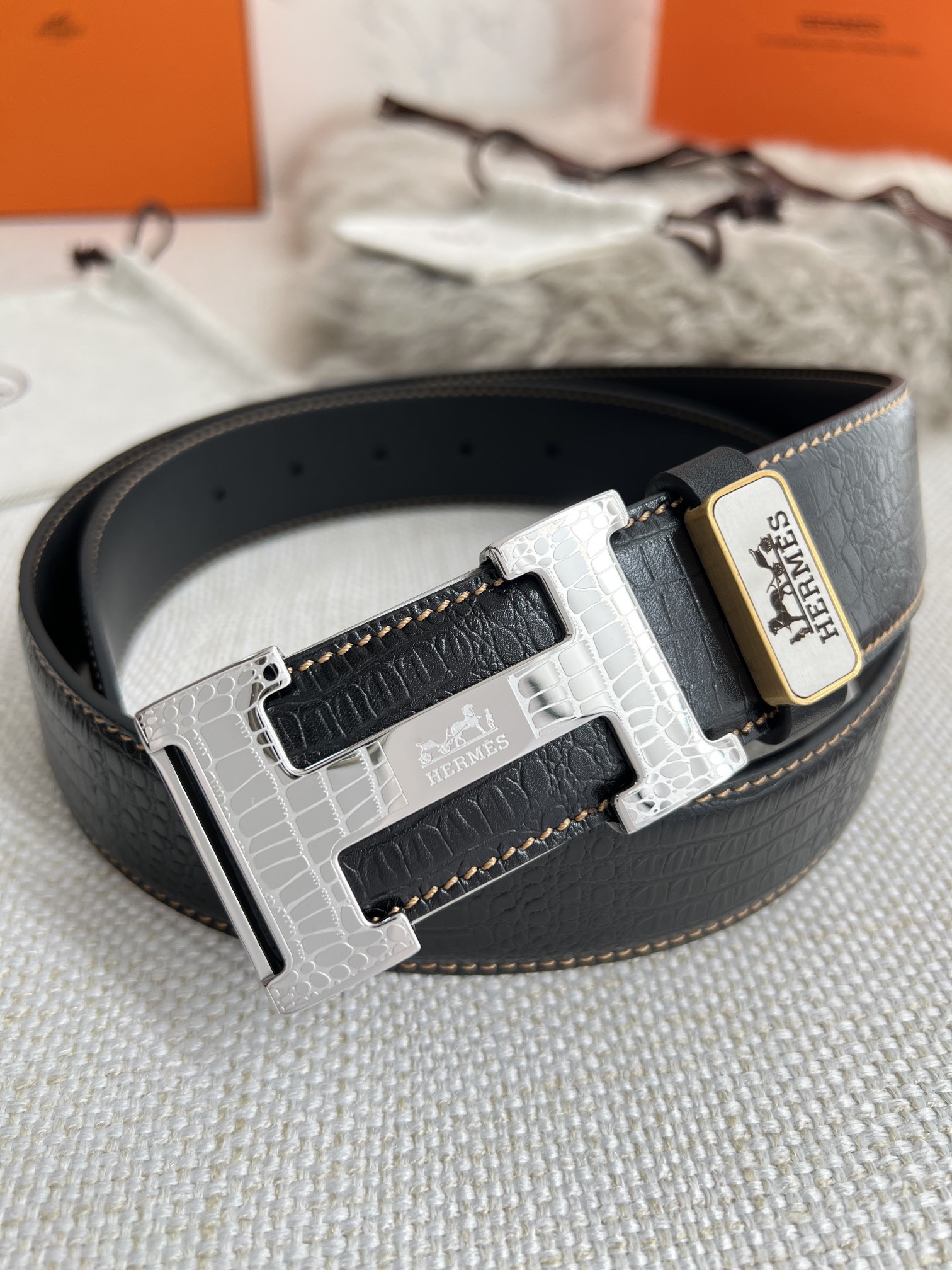 Hermes Men Belt Width 3.8cm