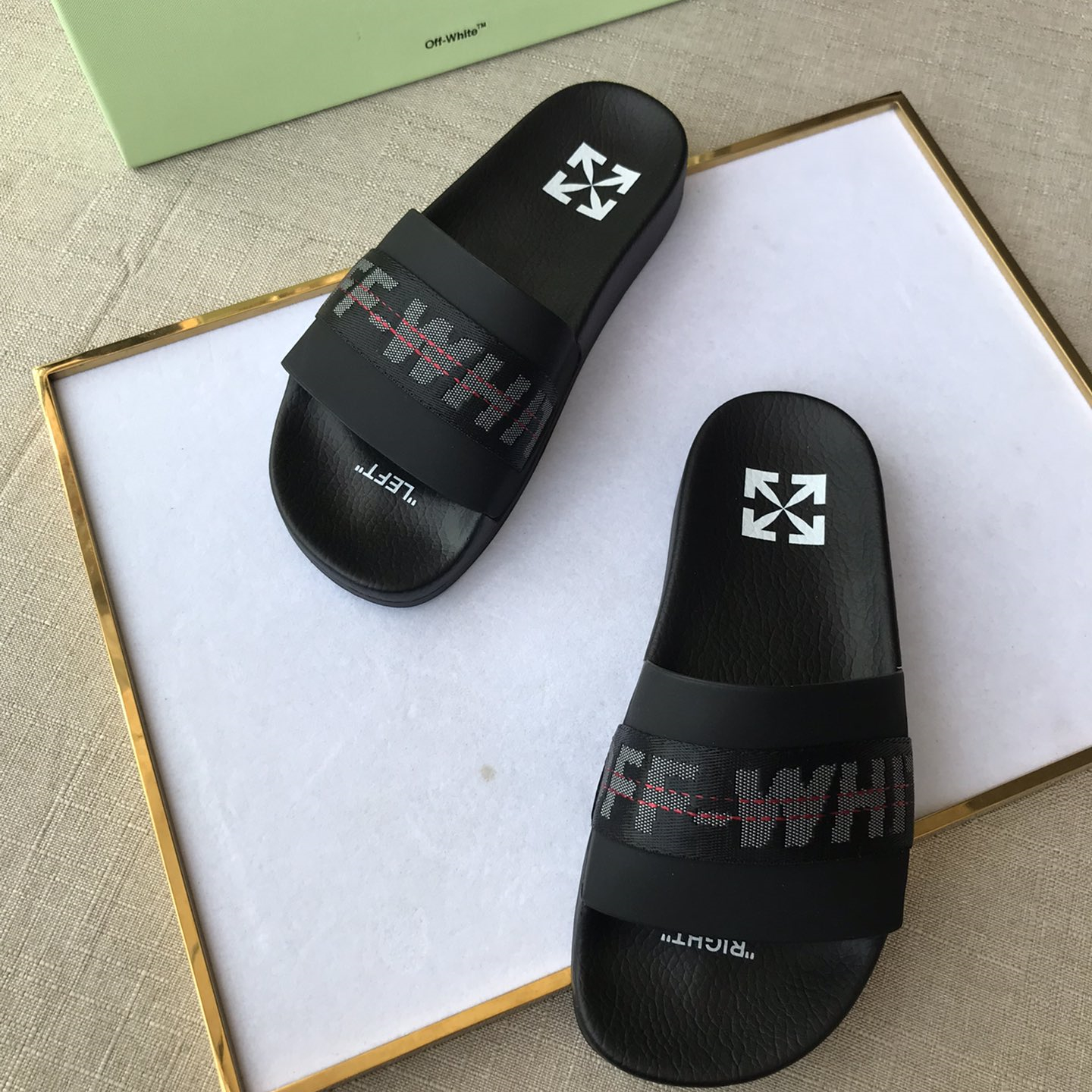 OFF White Mens Women Sandals Gr. 36-46