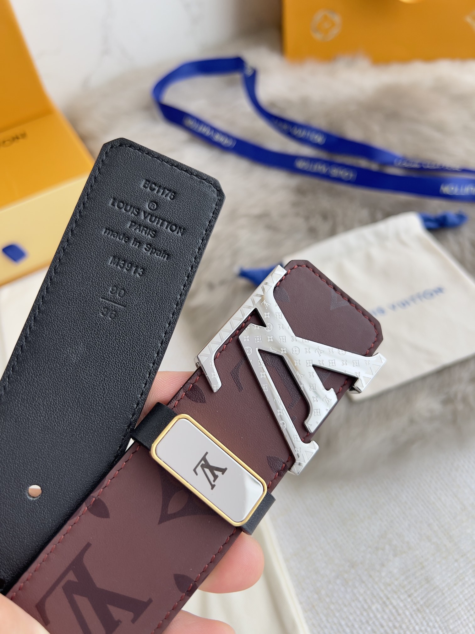 Louis Vuitton Men Belt Width 3.8cm