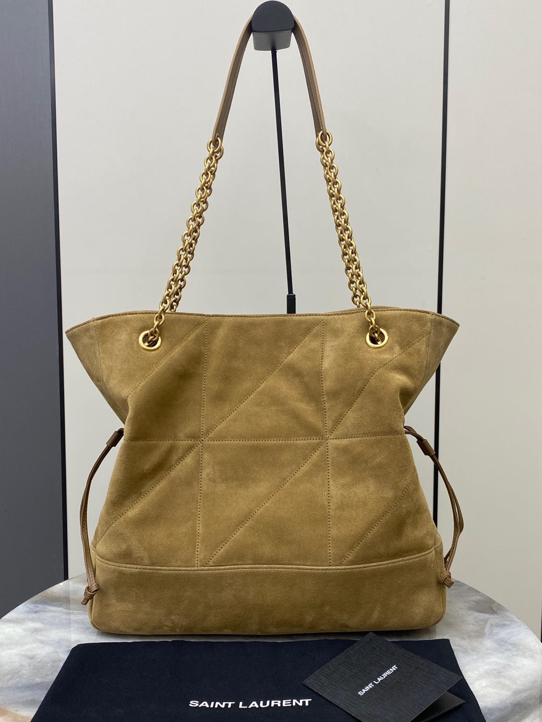 YSL Jamie 4.3 Large Pochon Women Shoulder Bags Size 34*27*3cm