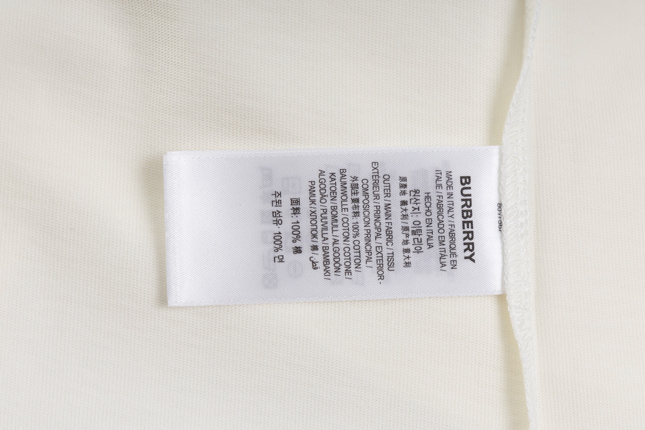 Burberry Cotton T Shirt  Embroider Size XS-L